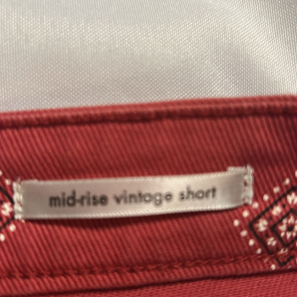 Wrangler Women's Geometric mid rise vintage Jean Shorts - Picture 9 of 16